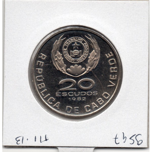 Cap Vert 20 Escudos 1982 FDC, KM.20 Domingos Ramos