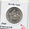 Autriche 2 Schilling 1930 Spl, KM.2845 Vogelweide