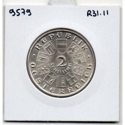 Autriche 2 Schilling 1930 Spl, KM.2845 Vogelweide