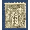 Timbre France Yvert No 72 Type I Sage 1fr bronze Oblitéré