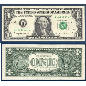 Etats Unis P.496a New York, TTB Billet de 1 Dollar 1995 série B