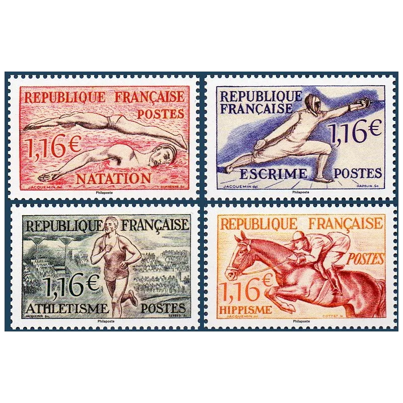 Timbres France Série Sport Philagenda 2024 Neuf Timbres France Série Sport Philagenda 2024 Neuf