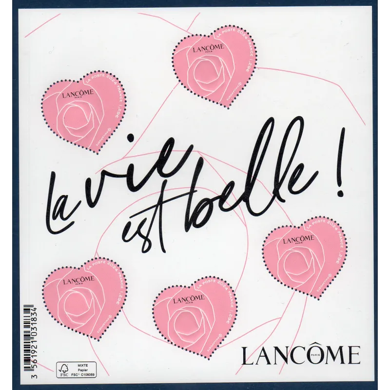 Bloc Feuillet France BF157 Cœurs de Lancôme Timbres Neufs Bloc Feuillet France BF157 Cœurs de Lancôme Timbres Neufs