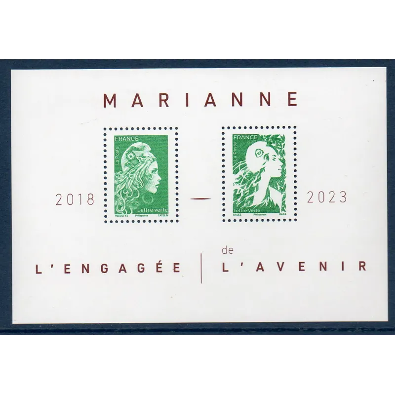 Bloc Feuillet France BF158 Marianne l'Engagée et l'Avenir Timbres Neufs Bloc Feuillet France BF158 Marianne l'Engagée et l'Avenir Timbres Neufs