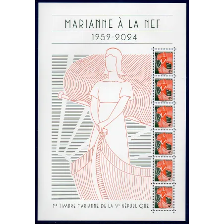 Bloc Feuillet France F5785 Marianne à la Nef Neufs