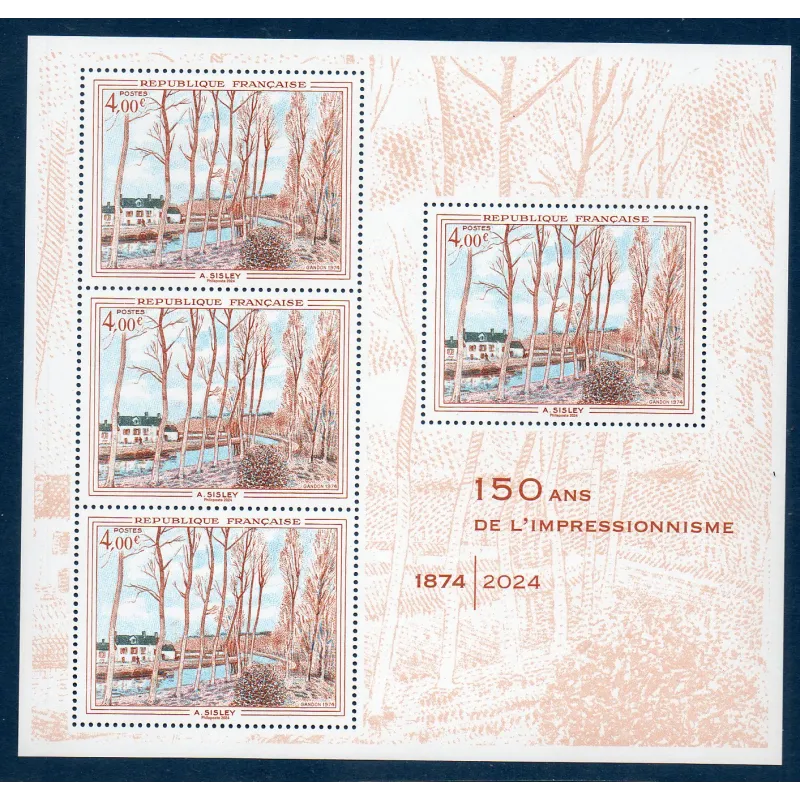 Bloc Feuillet France F5789 Impressionnisme Sisley Neufs Bloc Feuillet France F5789 Impressionnisme Sisley Neufs