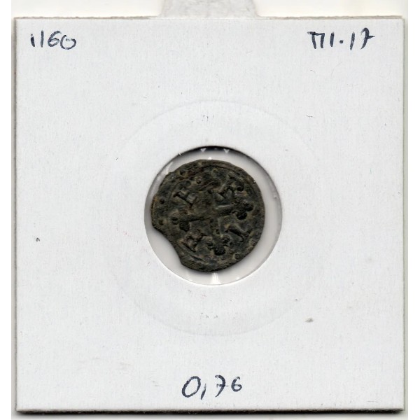 Duché de Savoie, Emmanuel Philibert (1553-1580) demi quart de sol Type 1 Aoste