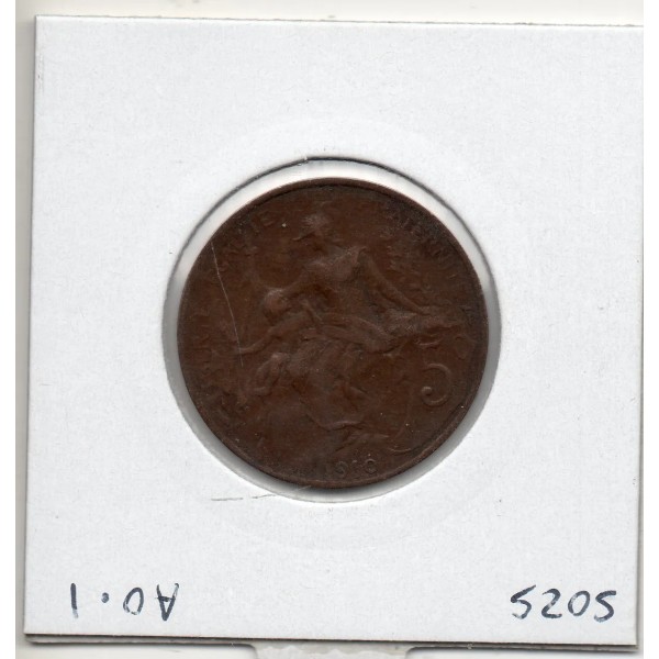 5 centimes Dupuis 1910 TB+, France pièce de monnaie