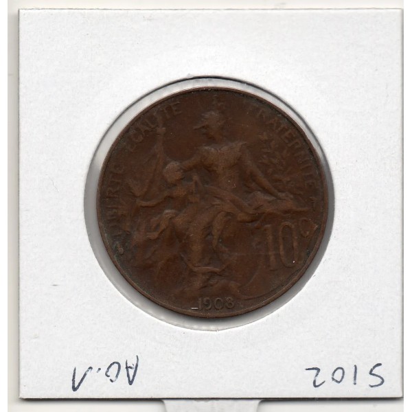 10 centimes Dupuis 1908 TTB, France pièce de monnaie