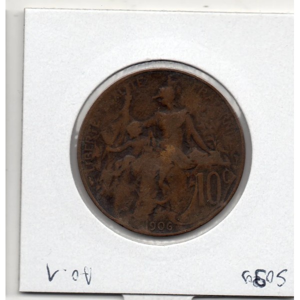 10 centimes Dupuis 1906 TB, France pièce de monnaie