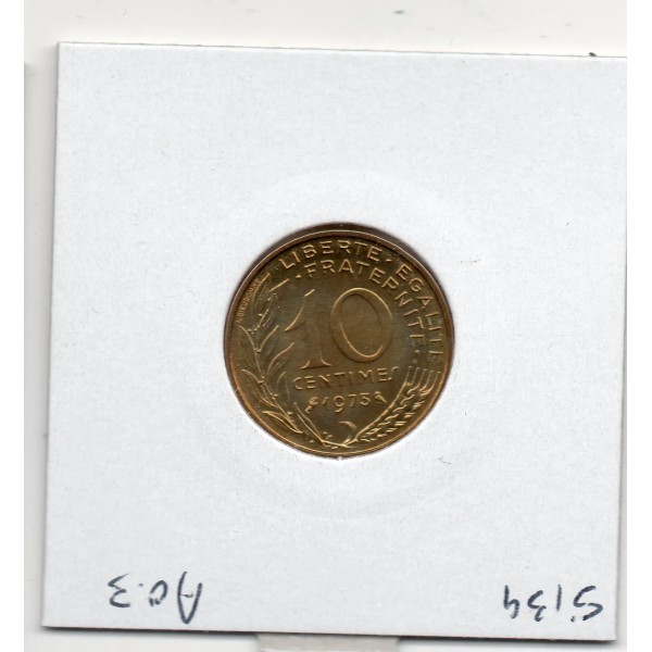 10 centimes Lagriffoul 1973 FDC, France pièce de monnaie