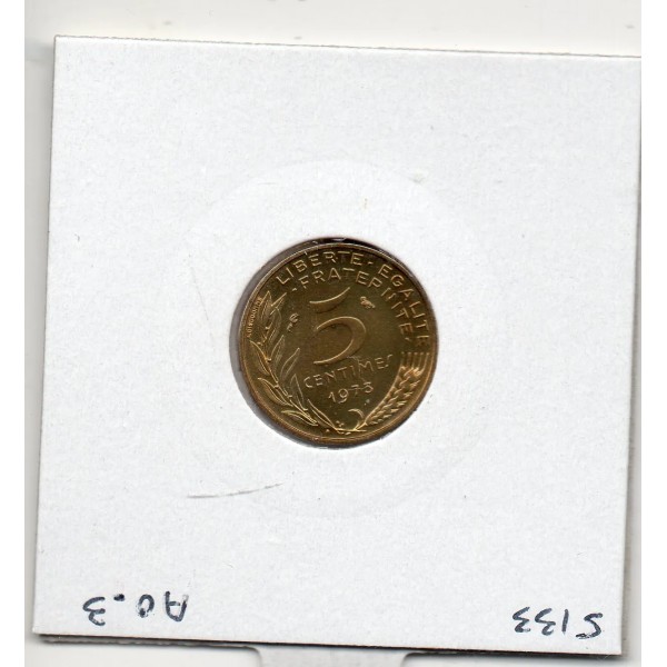 5 centimes Lagriffoul 1973 FDC, France pièce de monnaie