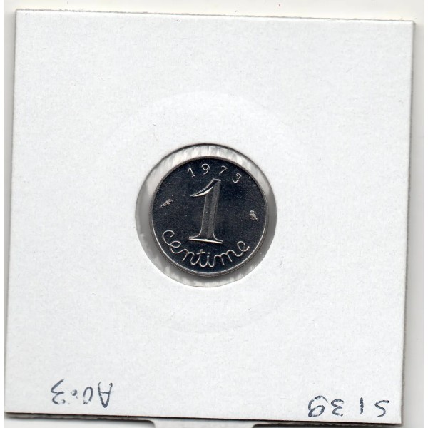 1 centime Epi 1973 Rebord FDC, France pièce de monnaie