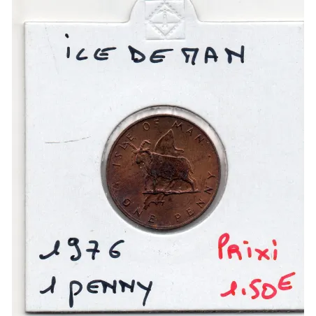 ile de Man 1 penny 1976 Sup, KM 33 pièce de monnaie