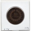 10 centimes Cérès 1874 K Bordeaux B-, France pièce de monnaie