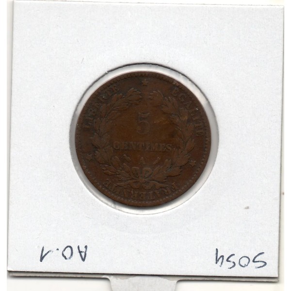 5 centimes Cérès 1893 A Paris TTB-, France pièce de monnaie