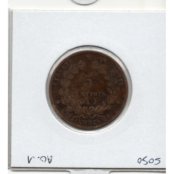 5 centimes Cérès 1889 A Paris TTB, France pièce de monnaie