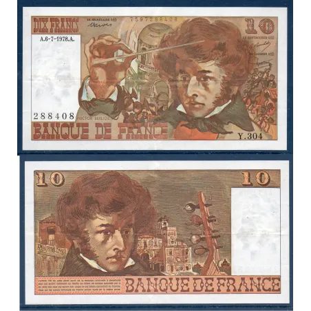 10 Francs Berlioz, Sup-, 6.7.1978 Billet de la banque de France