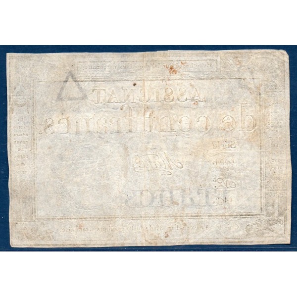 Assignat 100 francs 18 Nivose an 3, TTB-, signature Mane Mus 49