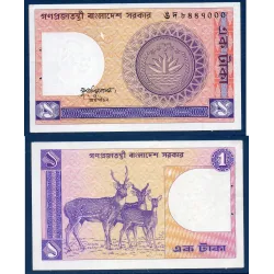 Bangladesh P.6Ba, Spl Billet de 1 Taka 1991 Cerfs