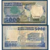 Madagascar P.69a, TB Billet de 5000 Francs - 1000 ariary 1983-1987 Bibliotheque