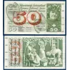 Suisse P.48m, TTB- Billet de 50 Francs 1973 Cuillette pommes