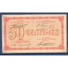 Puy de Dome 50 centimes TTB+ ND Pirot 103.1 Billet de la chambre de commerce
