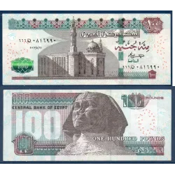 Egypte P.76f, TTB, Billet de 100 Pounds 2024 Sphinx
