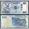 Congo P.96d, TTB Billet de 500 Francs 2022 Diamants