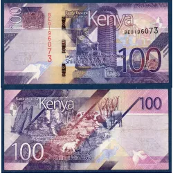 Kenya P.53, TTB Billet de 100 Shillings 2019 agriculture
