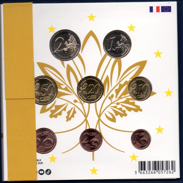 Coffret BU France 2025 pièces de monnaies Euros