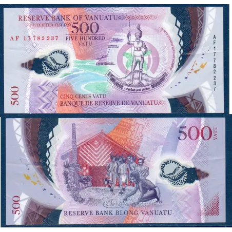 Vanuatu P.18, TTB Billet de banque de 500 Vatu 2017 Danseurs