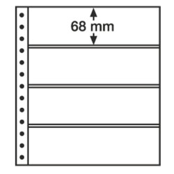 Feuilles R, 4 compartiments, noir