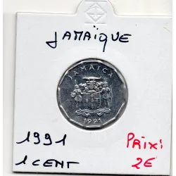 Jamaique 1 cent 1991 Spl, KM.64 FAO Armoirie