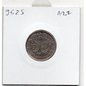 Allemagne 50 reichspfennig 1928 A, Sup  KM.49 Aigle