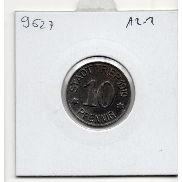 Kriegsgeld Trier 10 pfennig 1919, Sup pièce de monnaie