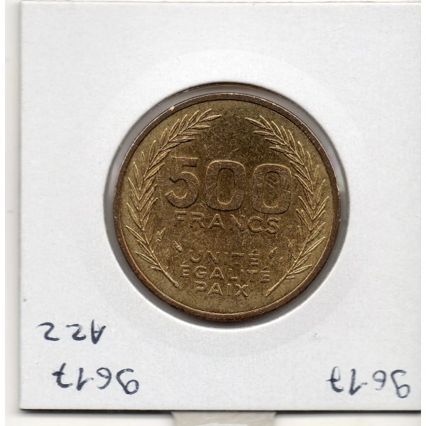 Djibouti 500 francs 1991 Sup+, KM 27 pièce de monnaie