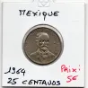 Mexique 25 centavos 1964 Spl, KM.444 Francisco Madero