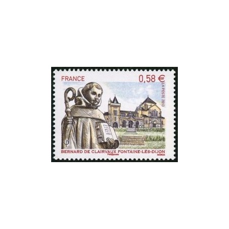 Timbre France Yvert No 4802 Bernard de Clairvaux