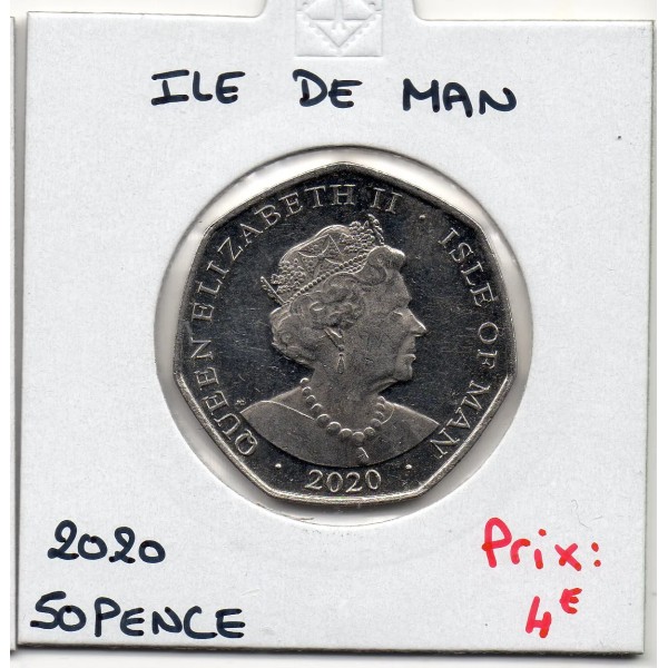 Ile de Man 50 pence 2020, Spl, KM 1583, Pièce Loaghtan