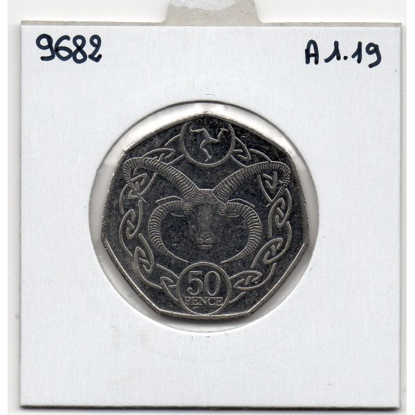 Ile de Man 50 pence 2017, Spl, KM 1583, Pièce Loaghtan