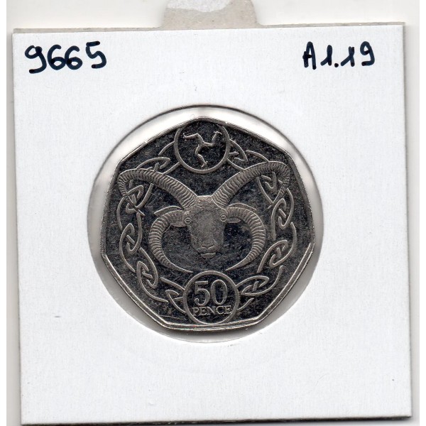 Ile de Man 50 pence 2021, Spl, KM 1583, Pièce Loaghtan