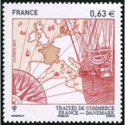 Timbre France Yvert No 4817 France Danemark