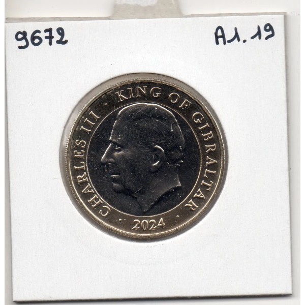 Gibraltar 2 pounds 2024, FDC, Pièce Noël