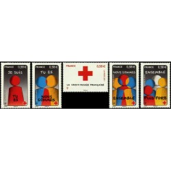 Timbres France Yvert No 4819-4823 Croix Rouge