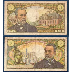 5 Francs Pasteur, B, 7.12.1967 Billet de la banque de France