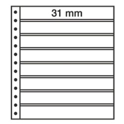 Feuilles R, 8 compartiments, noir