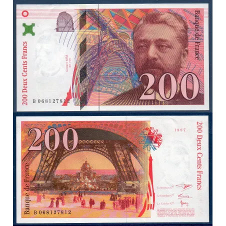 200 Francs Eiffel, Sup, 1997 Billet de la banque de France