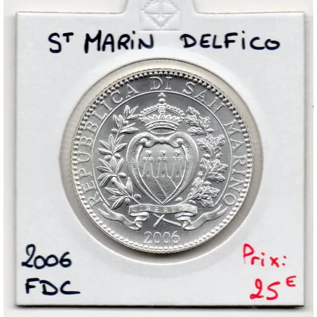 Pièce 5 euros BU Saint-Marin 2006 Delfico