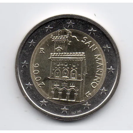 Pièce 2 euros BU Saint-Marin 2006